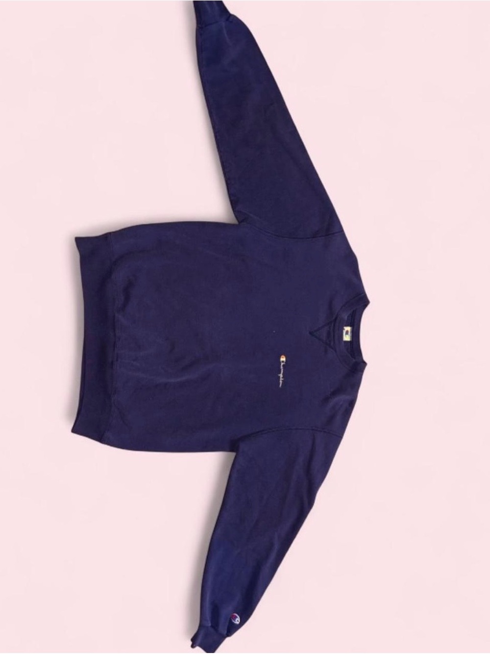 Champion Men's Navy/Indigo Crewneck Sweatshirt